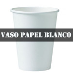 VASO DE PAPEL BLANCO