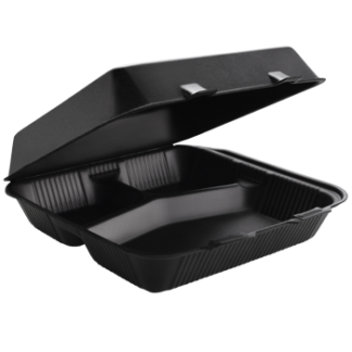 Contenedores de alimentos 8x8  Color negro