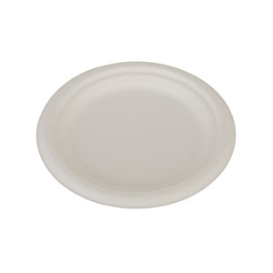 Plato Desechable Biodegradable FIBRA DE PAPEL 6  7  9