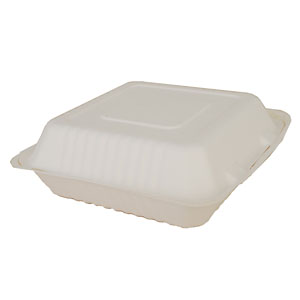 Contenedor 9 x 9 Desechable Biodegradable Divisiones FIBRA DE PAPEL
