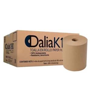 Toalla rollo DALIA 180 mts kraft cafe